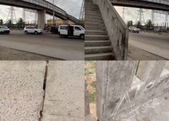 Death Trap? Jakande Overhead Bridge Breaking Apart While Authorities Look Away (Proof in Photos & Videos)