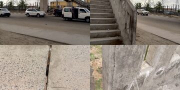 Death Trap? Jakande Overhead Bridge Breaking Apart While Authorities Look Away (Proof in Photos & Videos)