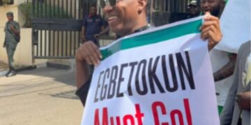 Sowore Leads Protest at Police Headquarters, Demands Removal of IGP Egbetokun
