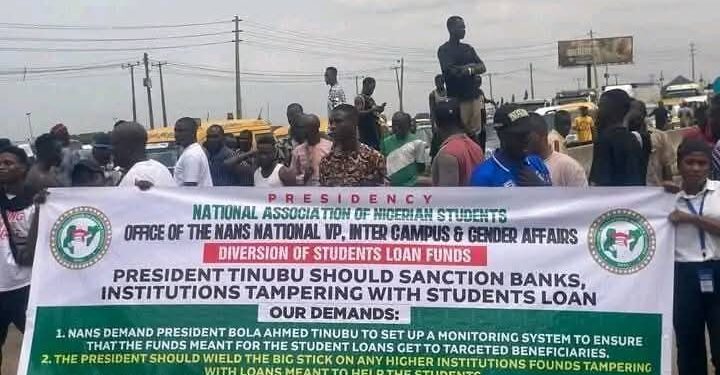 NANS Urges Tinubu to Sanction Banks, Institutions Over Alleged Diversion of Student Loan Funds