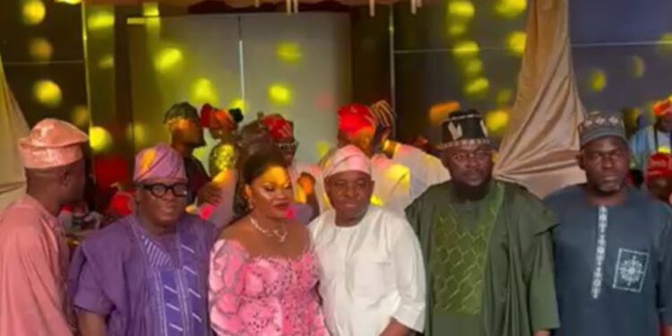Bullion Records CEO, Ambassador Ajadi, Congratulates Babalola Couple at Lavish Sadaki Ceremony in Lagos