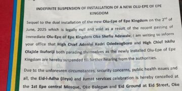 Royal Chaos: Epe Suspends Eid Amid Kingship Clash
