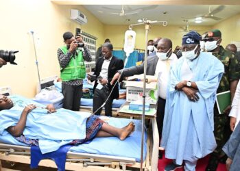Tinubu Visits Benue Hospital, Condemns Yelewata Killings