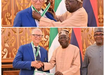 President Tinubu Confers CFR National Honour on Bill Gates at Lagos Presidential Villa
