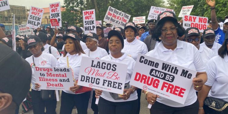 Lagos First Lady Leads Awareness Campaign against Drug Abuse in LASU