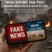 Think Before You Post: Misinformation Is a Weapon Too