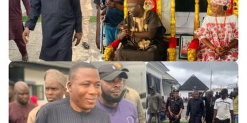 Sunday Igboho Storms Alaafin’s Palace in Surprise Visit