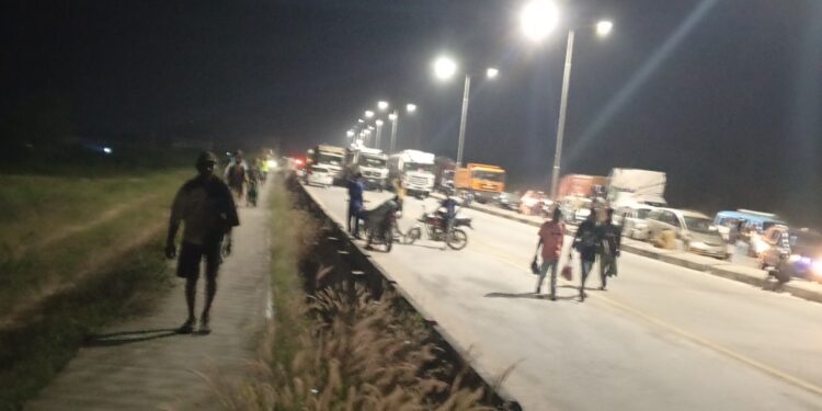 Tanker Accident Cripples Ajah–Epe Road Overnight