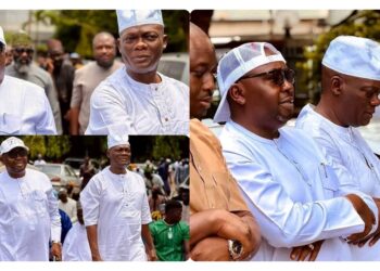 Adelabu, Folarin Seen Together After Rift Rumours