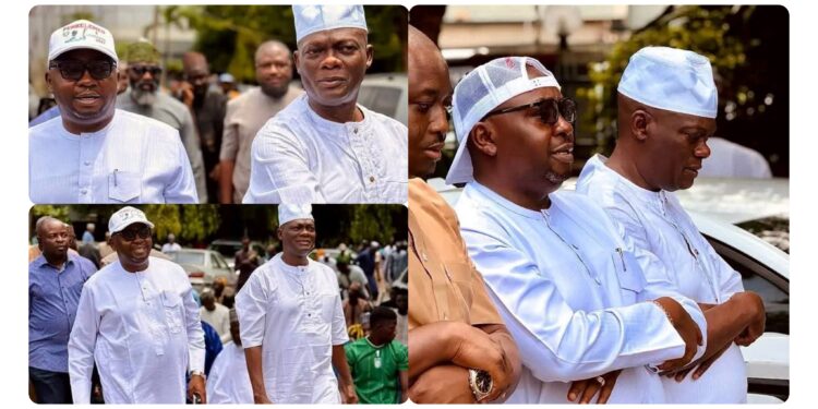 Adelabu, Folarin Seen Together After Rift Rumours