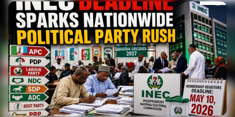 INEC Deadline Sparks Nationwide Political Party Rush