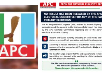 2027 Elections: APC Denies Releasing Governorship Primary Results Nationwide