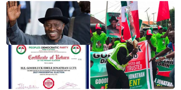 2027: PDP Faction Picks Jonathan Despite Blockade