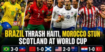 Brazil Thrash Haiti, Morocco Stun Scotland at World Cup
