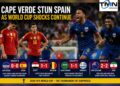 Cape Verde Stun Spain as World Cup Shocks Continue