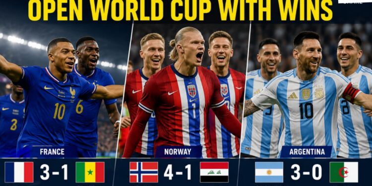 France, Argentina, Norway Open World Cup With Wins
