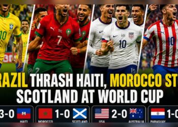 Brazil Thrash Haiti, Morocco Stun Scotland at World Cup