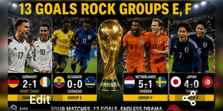 World Cup Saturday: 13 Goals Rock Groups E, F