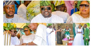Ajadi Preaches Love, Forgiveness at Abidemi, Jesuseun Wedding; Sanda, Aina Attend