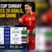 World Cup Sunday Produces 20 Goals, Spain Shine