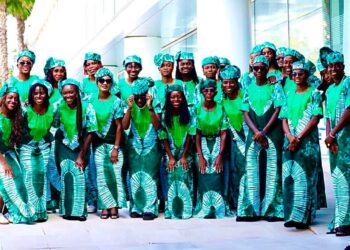 Super Falcons’ New Ankara Attire Wins Hearts Ahead of WAFCON