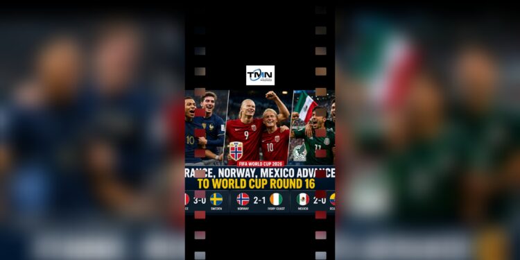 France, Norway, Mexico Advance to World Cup Round 16