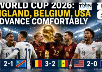 World Cup 2026: England, Belgium, USA Advance Comfortably