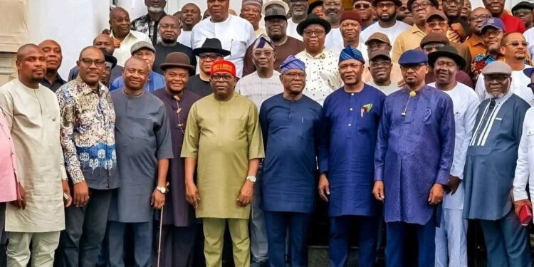 Wike, Lawmakers Meet Fubara in Rivers