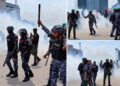 Lekki Toll Gate: Police Fire Tear Gas at #EndSARS Memorial